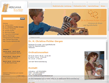 Tablet Screenshot of kinderaerztin.kolsana.at